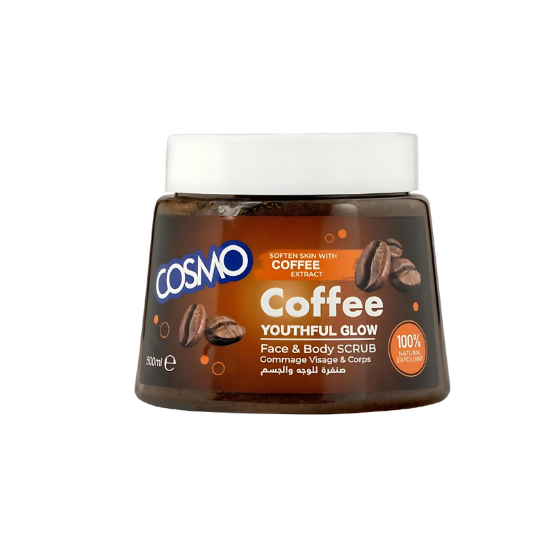 Cosmo Coffee Face and Body Scrub for Exfoliation, 500ml