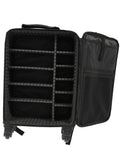 Salon System Divided Beauty Bag with Wheels - Black