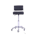 Salon System Black Striped Leather Office Chair B1383-1