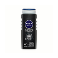 Nivea Men Active Clean Charcoal Shower Gel Face Body Hair 500ml