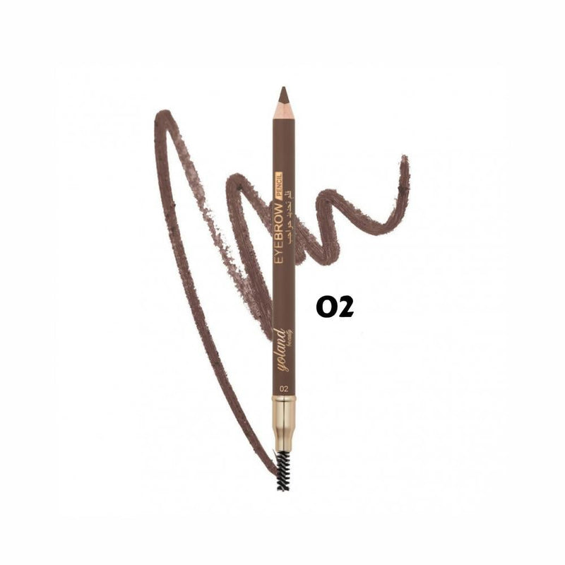 Yolande Beauty Dual-Ended Eyebrow Pencil, Waterproof, Shade 2
