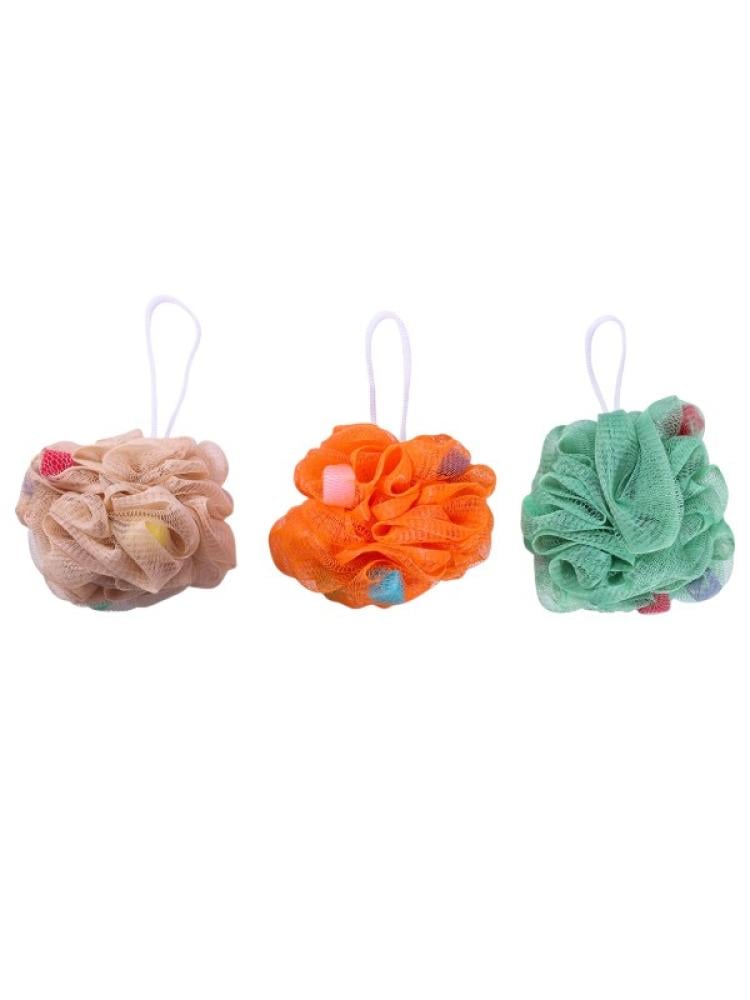 Best Body Loofah Spherical Exfoliating Spa System 3 Pack Assorted
