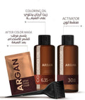 Argan Hair Dye Set 6.35 Caramel with Argan Oil - 75ml