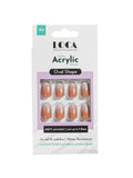 Loca A6 Ombre Color Oval Shape Acrylic False Nails