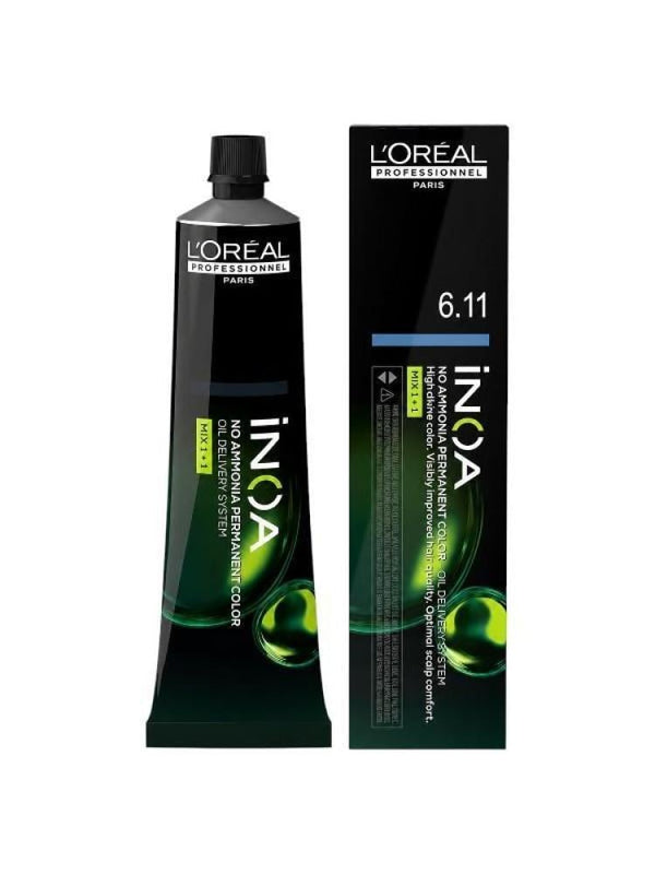 Loreal Hair Color Ammonia-Free Permanent Ash Blonde Shade 6.11 60g