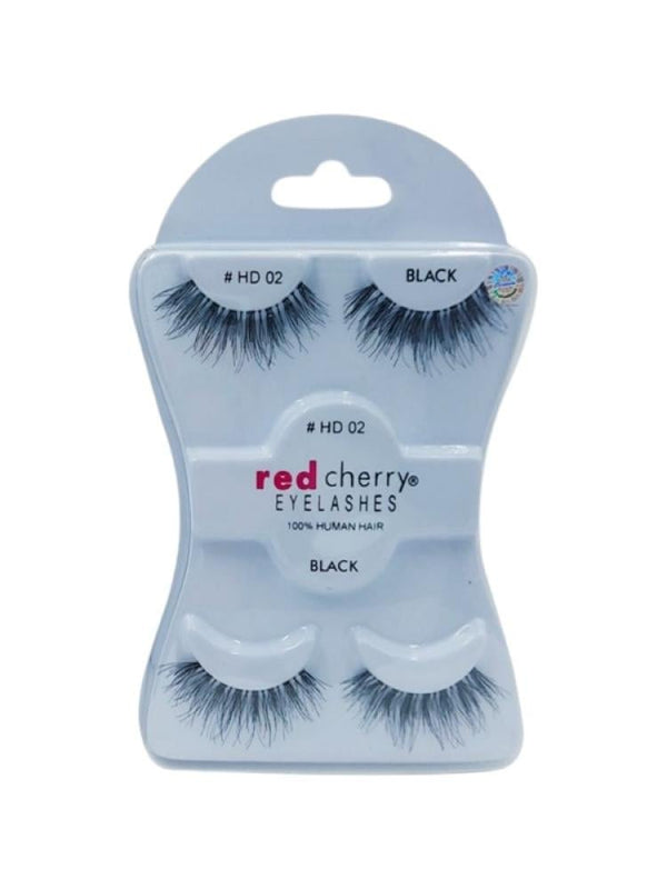 Natural Looking False Eyelashes Decorative #HD02 Red Cherry 2 Pcs
