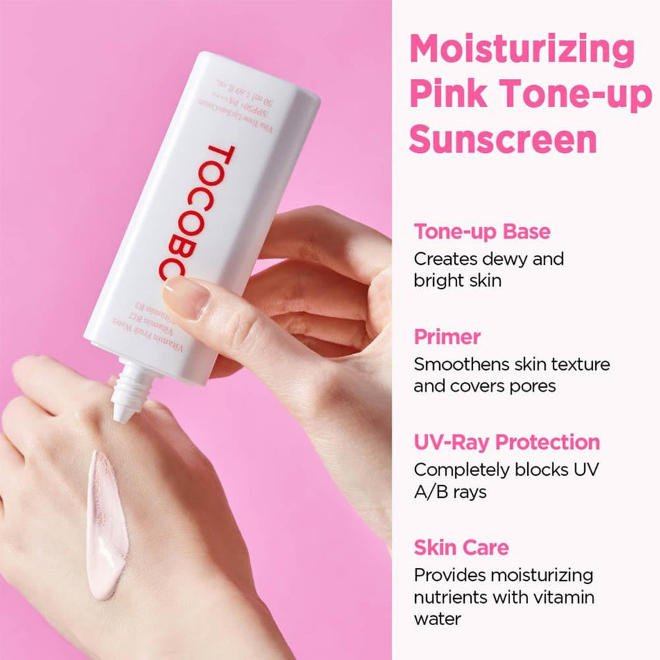 Tocobo Vita Tone-Up Sun Cream SPF 50 Moisturizing & Radiant Finish 50ml
