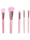 Salon System Makeup Brush Set 5 Pcs - Assorted Colors