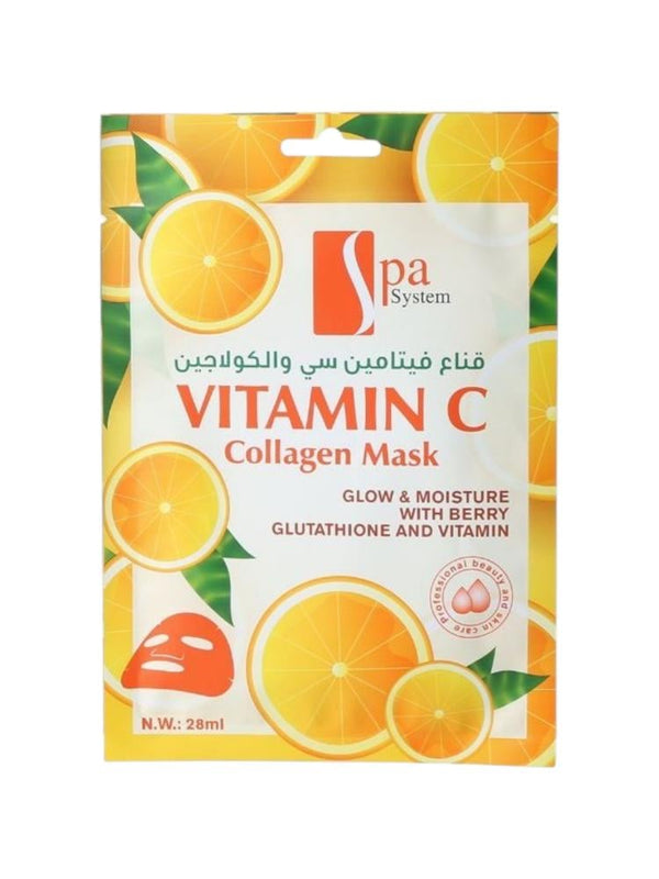Vitamin C & Collagen Face Mask Brightening Spa System 28ml