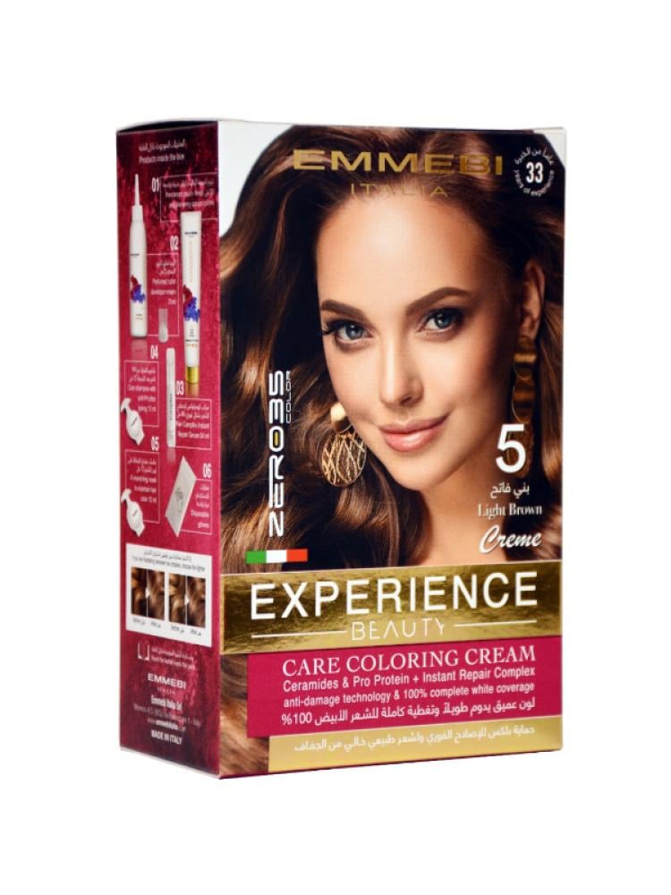 Zero 35 Permanent Hair Dye Kit - Shade 5 Light Brown