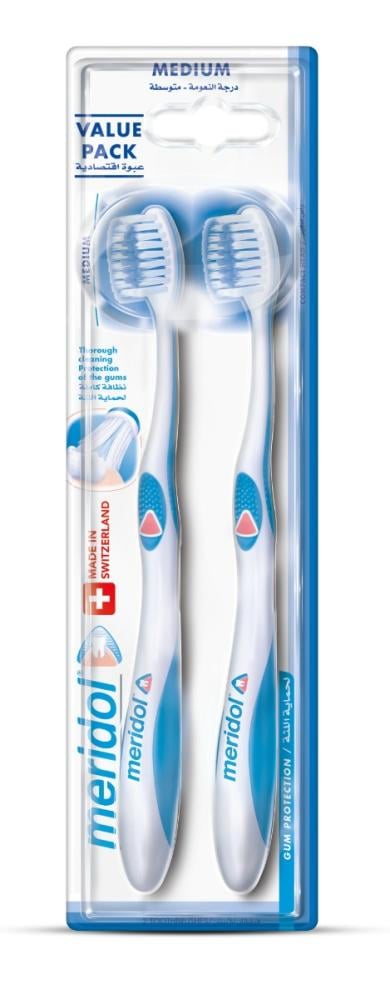 Meridol Medium Toothbrush 1+1 Value Pack