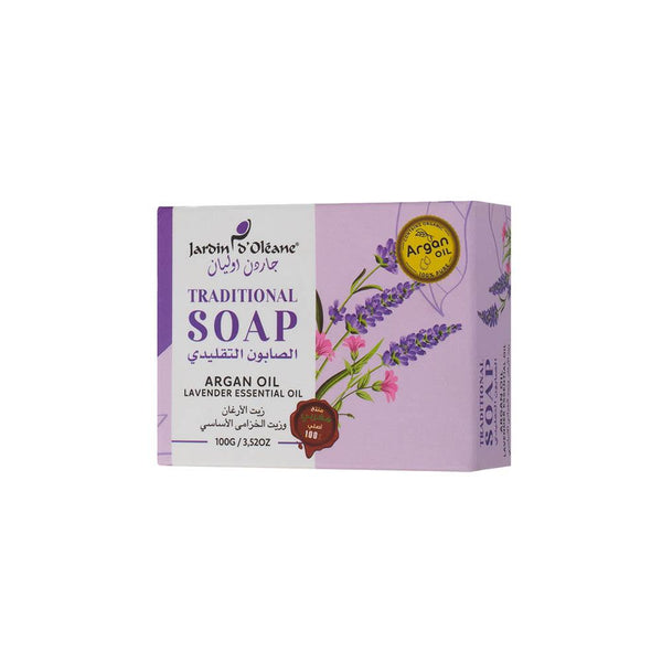 Olive Oil Soap with Argan and Lavender by Jardin d'Oleane 100g