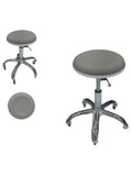 Salon System Iron Donut Waiter Chair - Grey - Hydraulic Height Adjustable