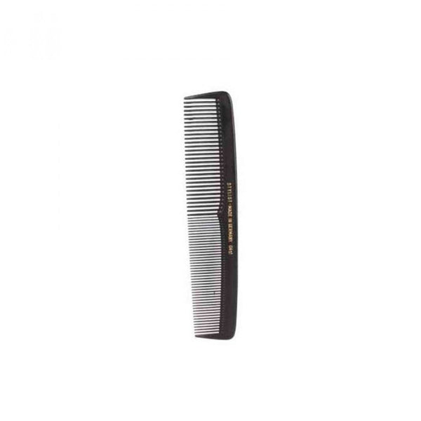 Stylist German Hair Comb Dual-Tooth Fine and Wide Teeth Black