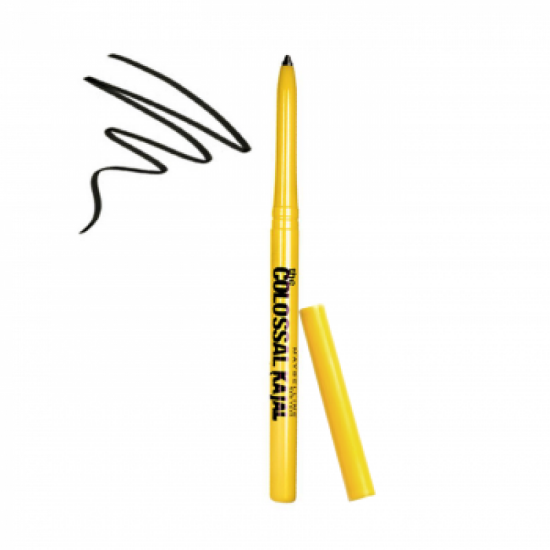 Maybelline Colossal Kajal Eyeliner Pencil Black, Waterproof, 1 Count