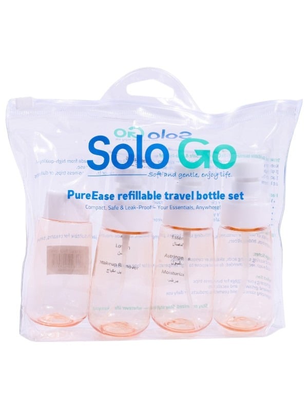Solo Go Travel Bottle Set - 4 Pieces