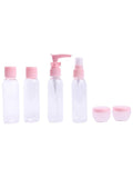 Solo Go Empty Travel Bottle Set with Hair Brush 8 PCS