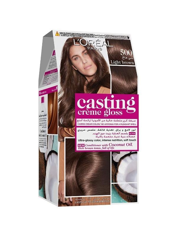 Light Brown Hair Dye Casting Creme Gloss L'Oreal Paris 500