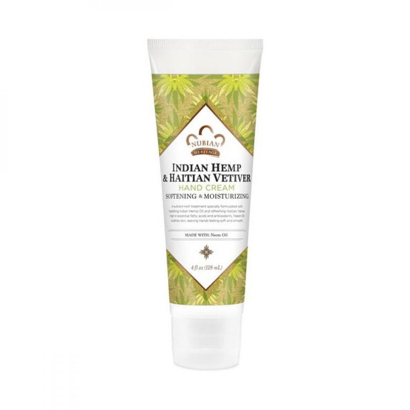 Nubian Heritage Indian Hemp & Haitian Vetiver Hand Cream, 4 oz