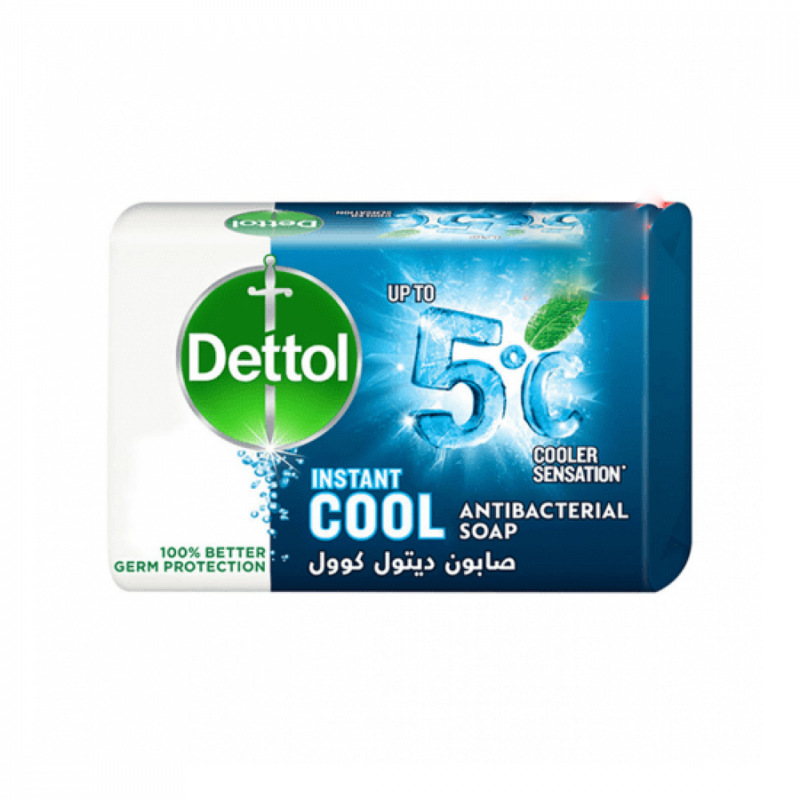 Antibacterial Bar Soap Instant Cool Menthol and Aloe Vera Dettol 120g