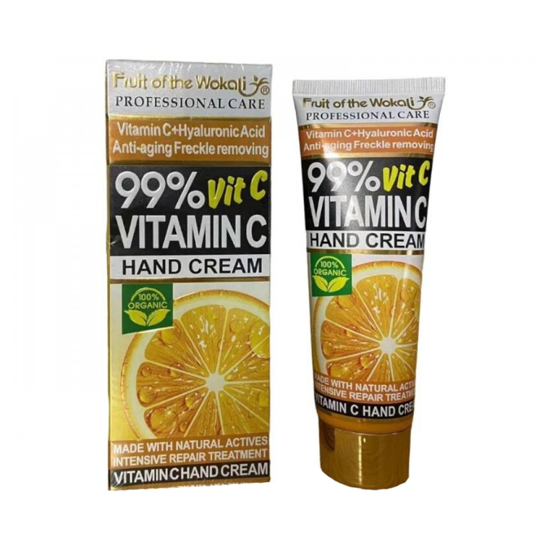 Wokali Vitamin C Hand Cream, Brightening Formula, 120ml