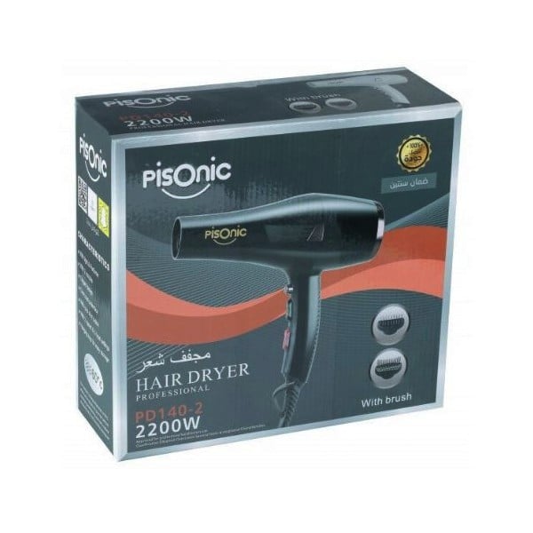 Pisonic PD1402 2200W Hair Dryer with Cool Shot & Concentrator Nozzle