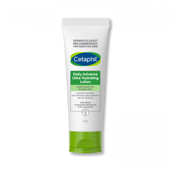 Cetaphil Daily Advance Ultra Moisturizing Lotion, Niacinamide, Panthenol, 225g