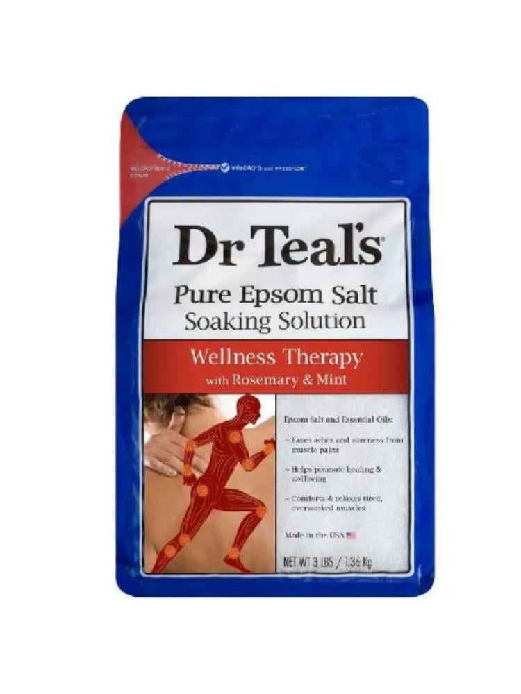 Dr Teal's Rosemary & Mint Epsom Salt Soak - 1360g