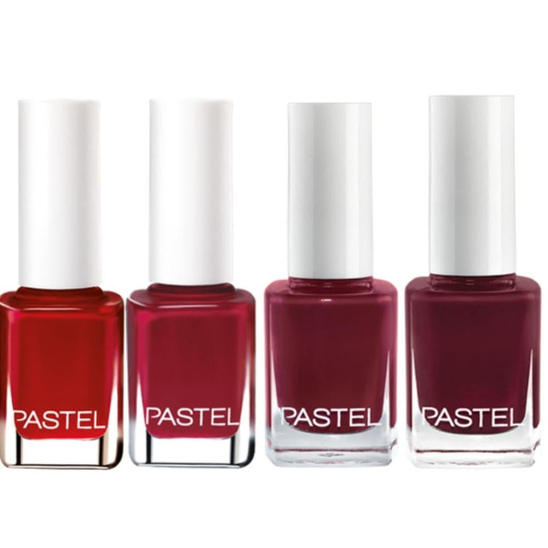 Pastel Red Cherry Nail Polish Set - Vegan, 13ml Shades
