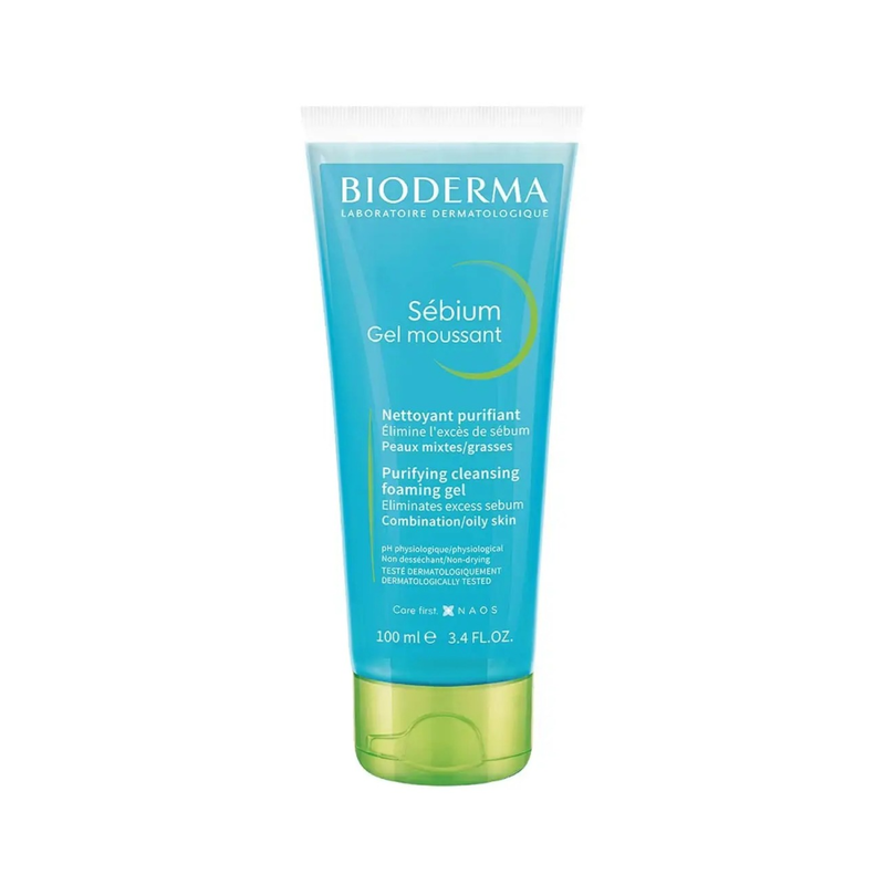 Face Cleanser Sebium Foaming Gel Oily Combination Skin Bioderma 100ml