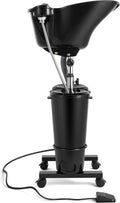Salon System 2-Basin Mobile Washbasin - Black