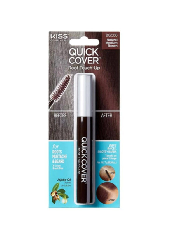 Red by Kiss Quick Cover Root Touch-Up Brush - Medium Natural Brown