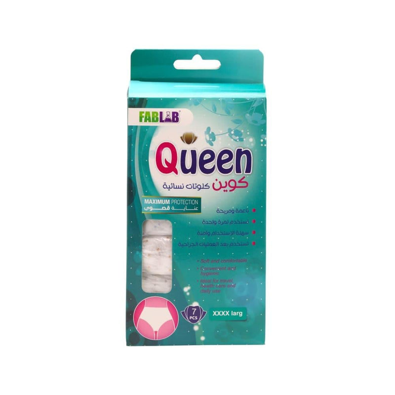Disposable Briefs for Adults Cotton Queen XXXXL 7 Pieces