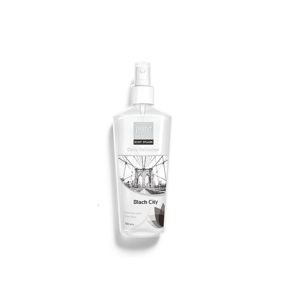 Body Splash For Men Black City Refreshing Scent Pure Beauty 100ml