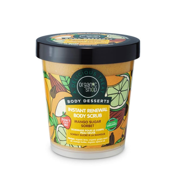 Mango Sugar Sorbet Instant Renewal Body Scrub Exfoliating Organic Shop 450ml