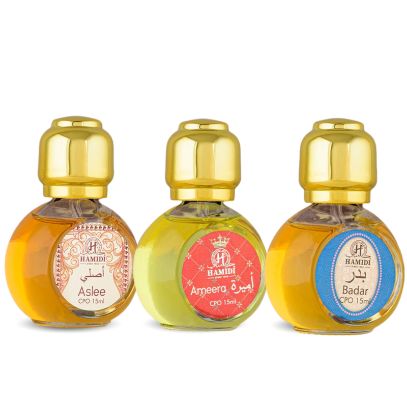 Essential Oil Perfume Kit Alcohol-Free Hamidi 3x15ml
