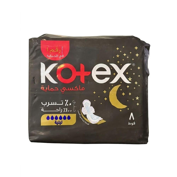 Night Sanitary Pads Maxi with Wings Heavy Flow Kotex 8 Pads
