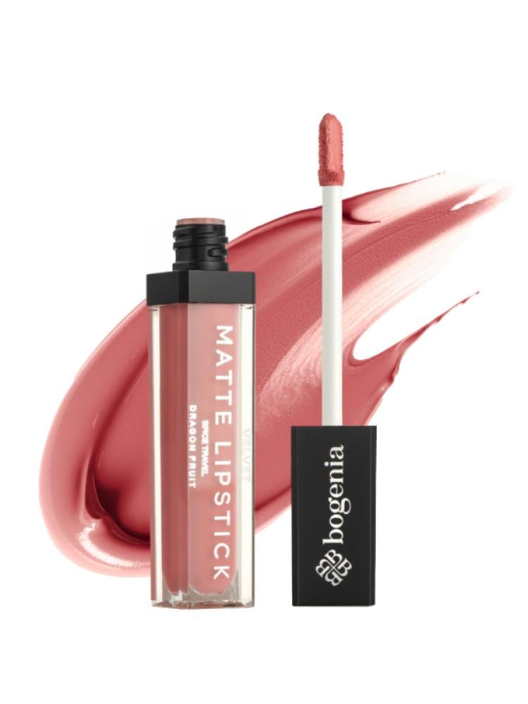 Top Rated Liquid Lipstick Velvet Matte Moisturizing Long Lasting Bogenia 006 Dragon Fruit 4ml