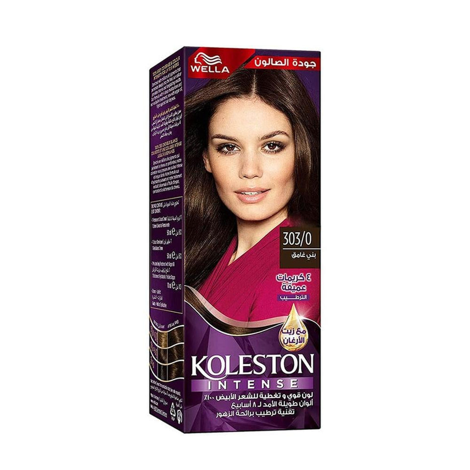 Wella Koleston Intense Hair Color Dark Brown Permanent Hair Dye 303/0