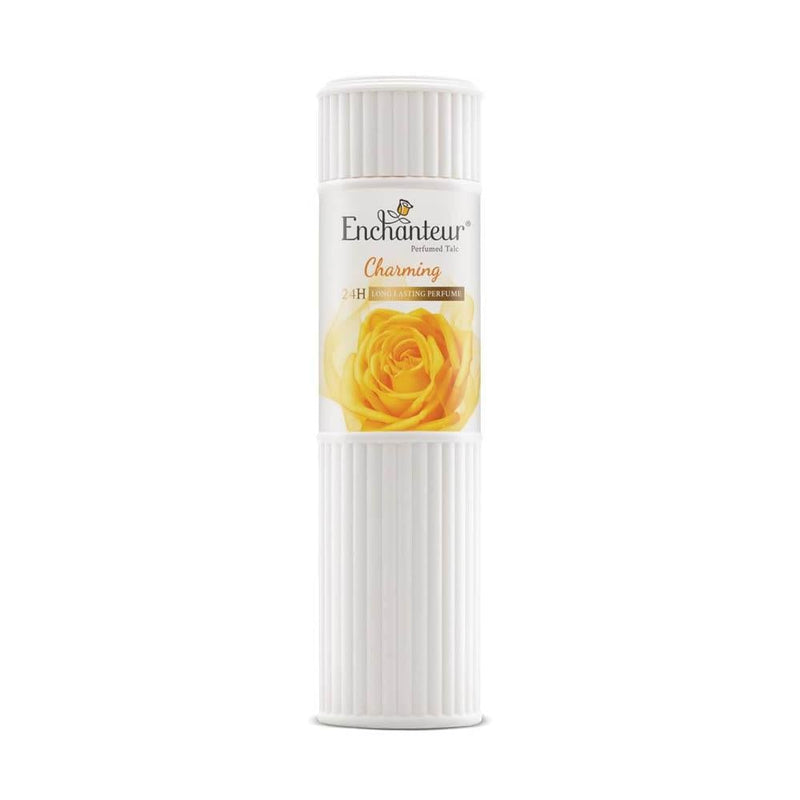 Perfumed Talcum Powder with Puff Charming Enchanteur 250g