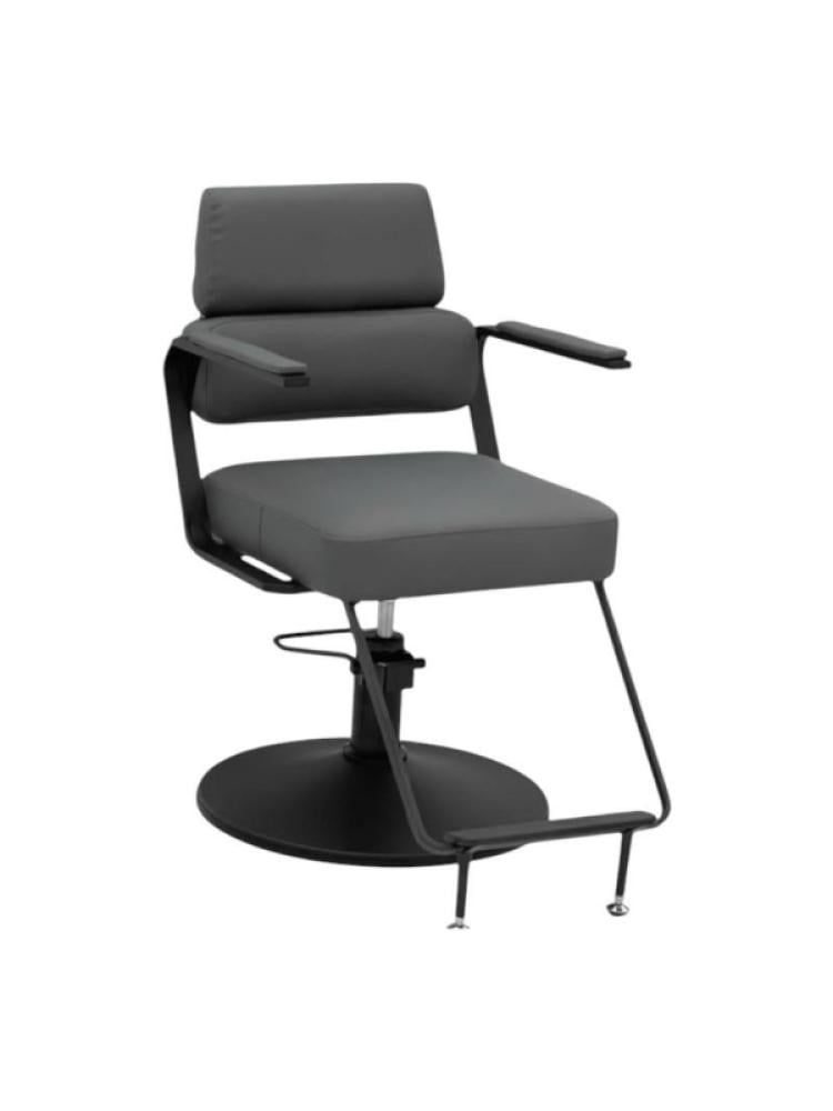 Salon System Dark Grey Women's Hair Cutting and Styling Chair