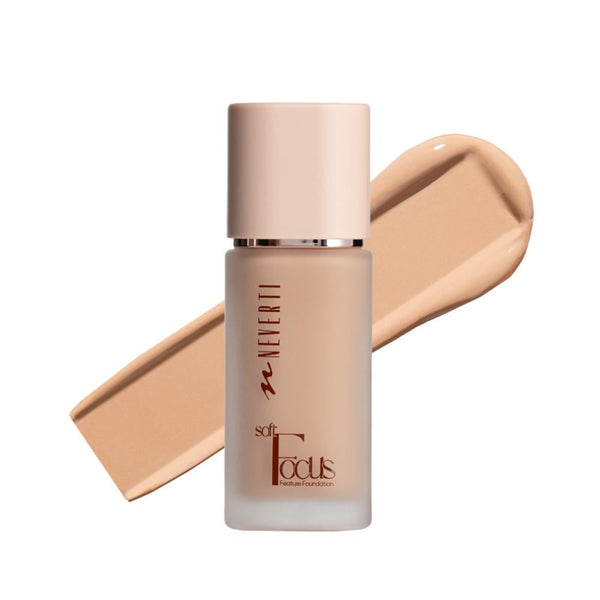 Neferti Soft Focus Foundation, Caramel Romance 005, Buildable Coverage