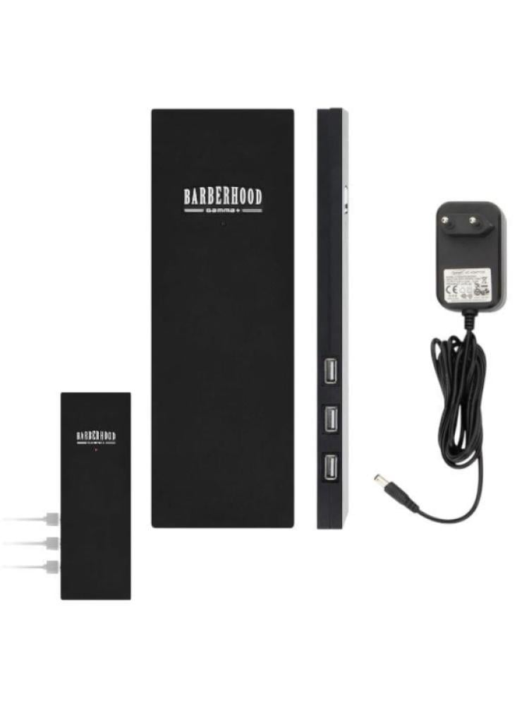 Gammapiu 3-Port USB Salon Multi-Charging Station Black