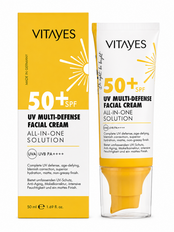 Facial Sunscreen SPF 50+ Multi Defense Vitayes 50ml