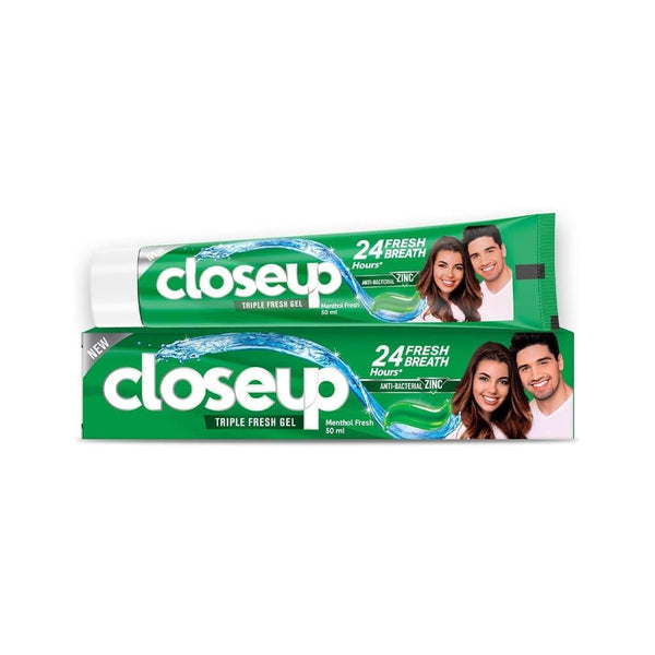 Toothpaste Menthol Fresh Fluoride Plaque Removal Closeup 120ml