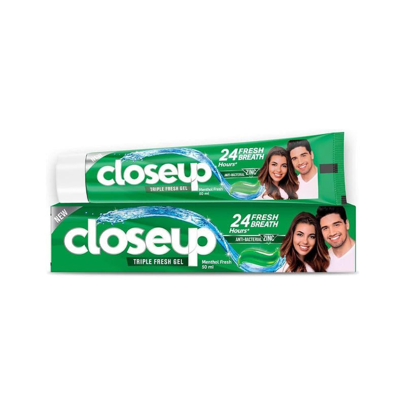 Toothpaste Menthol Fresh Fluoride Plaque Removal Closeup 120ml