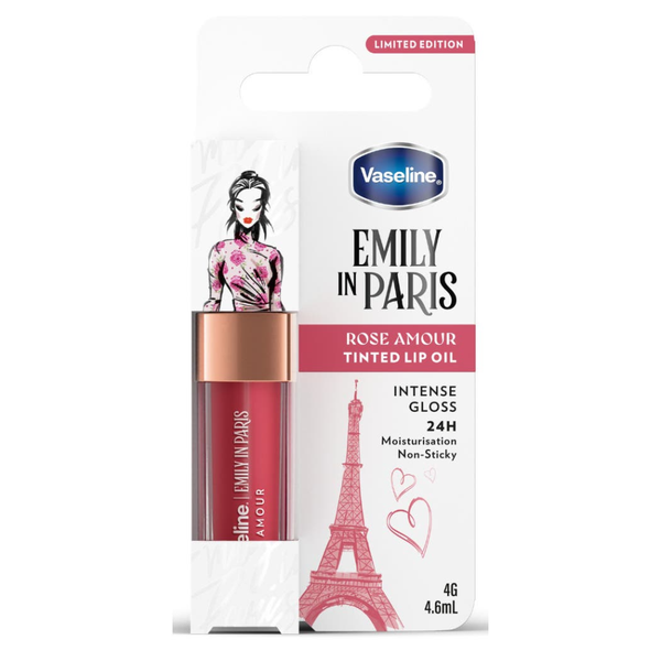 Tinted Lip Oil Rose Amour Emily in Paris Vaseline