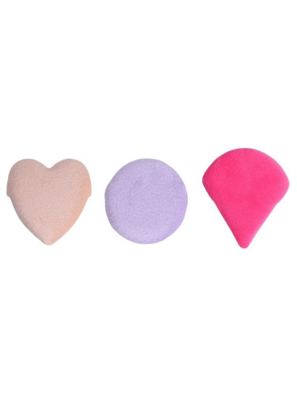 Top Rated Makeup Sponge Set 3-Piece Velvety Beauty System Assorted