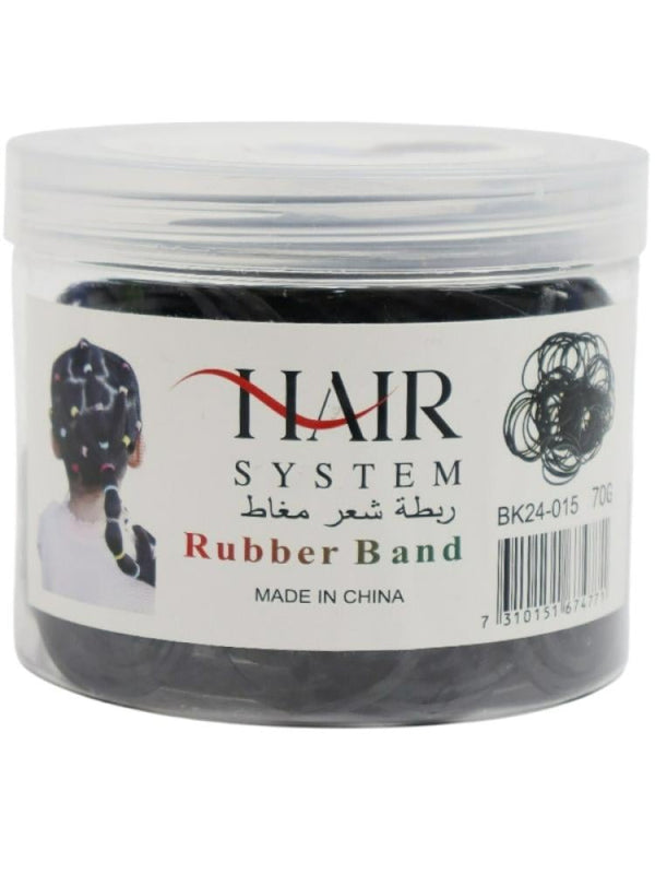 Hair System Elastic Hair Tie - Black, Small, 70g