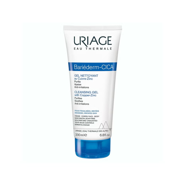 Uriage Bariederm-Cica Cleansing Gel with Copper & Zinc 200ml